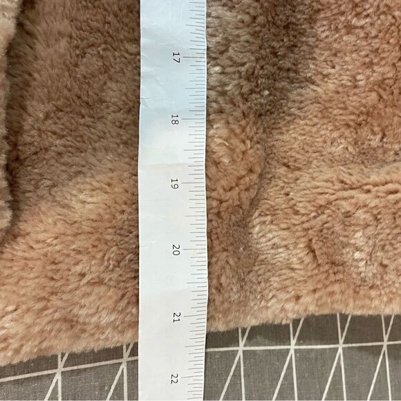 Anthropologie Brown Super Comfy Soft Teddy Coat S Relaxed Fit - Picture 12 of 15